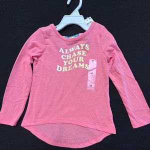 FIRST IMPRESSIONS GIRLS PINK RAINBOW TOP